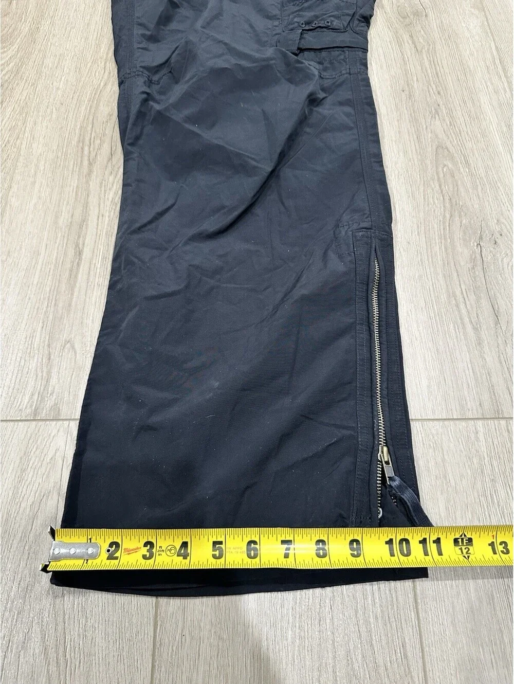 Vintage Y2K Gap Black Cargo Paratrooper Parachute Pants XL